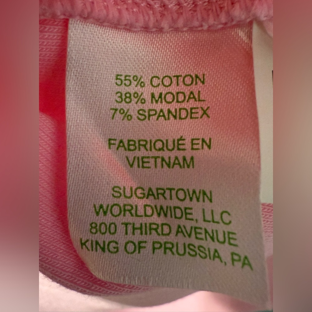 Lilly Pulitzer Sirah Knit Top in Conch Shell Pink Women’s 3/4 Sleeve Blouse XL - Picture 7 of 12